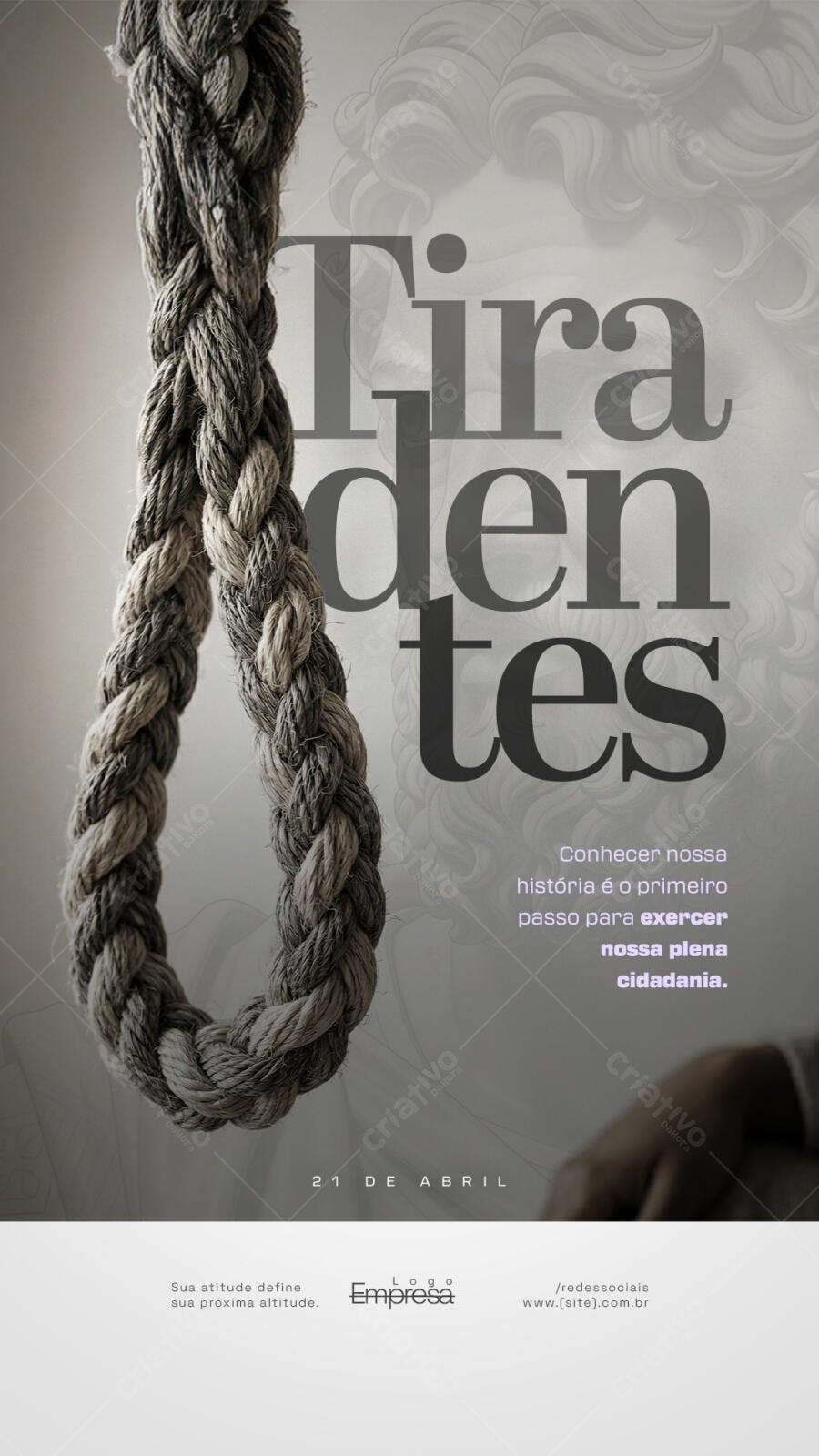 Story Dia de Tiradentes 21 de Abril PSD Editável