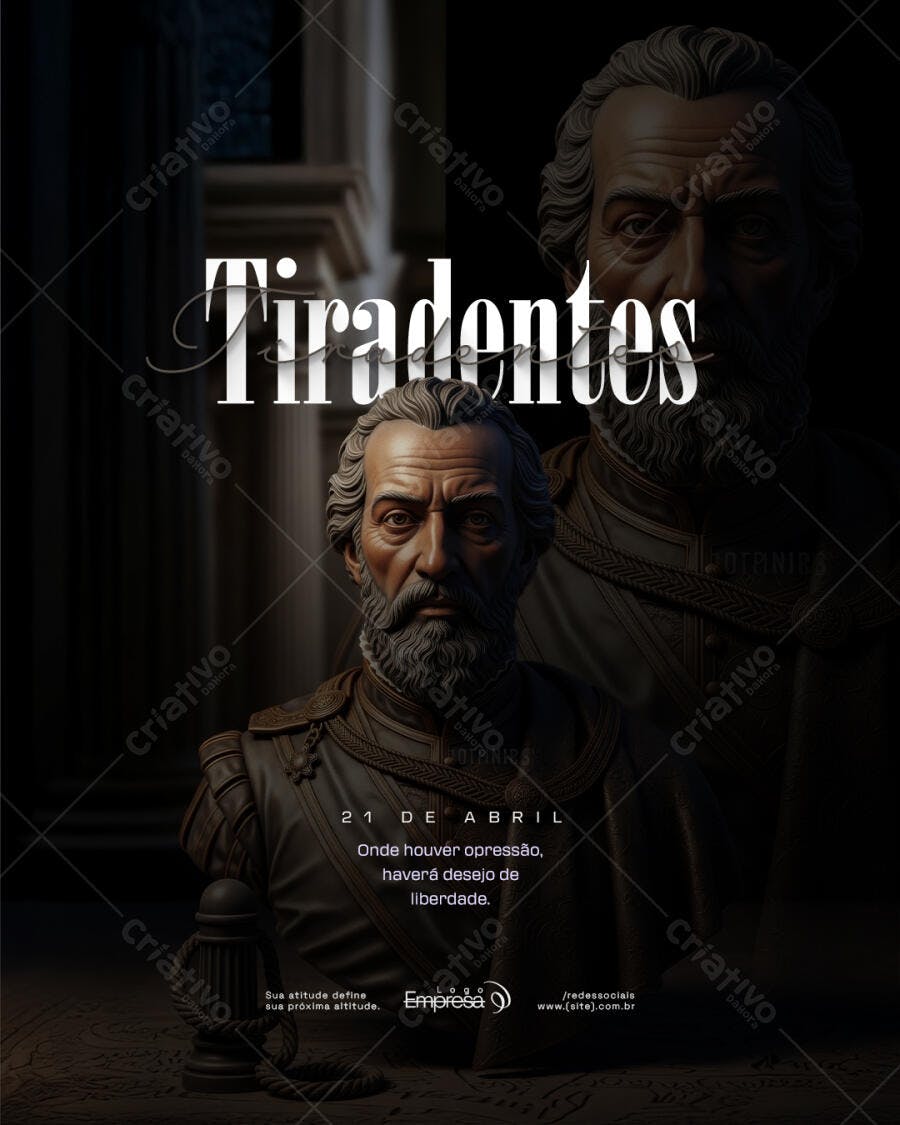 Post Tiradentes 21 de Abril PSD Editável