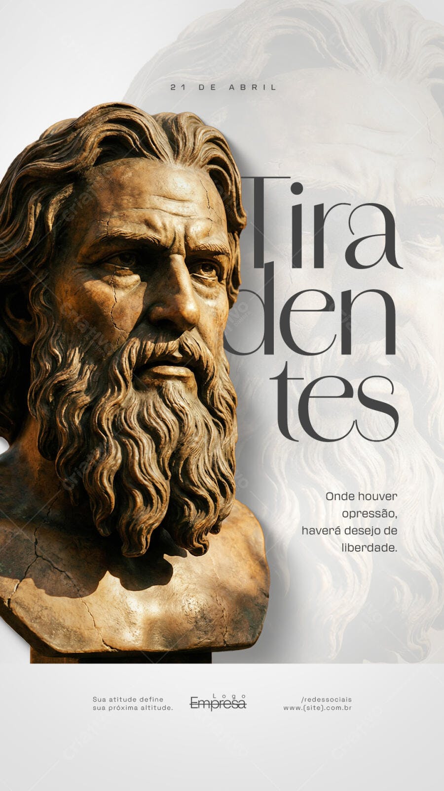 Story Dia de Tiradentes 21 de Abril PSD Editável
