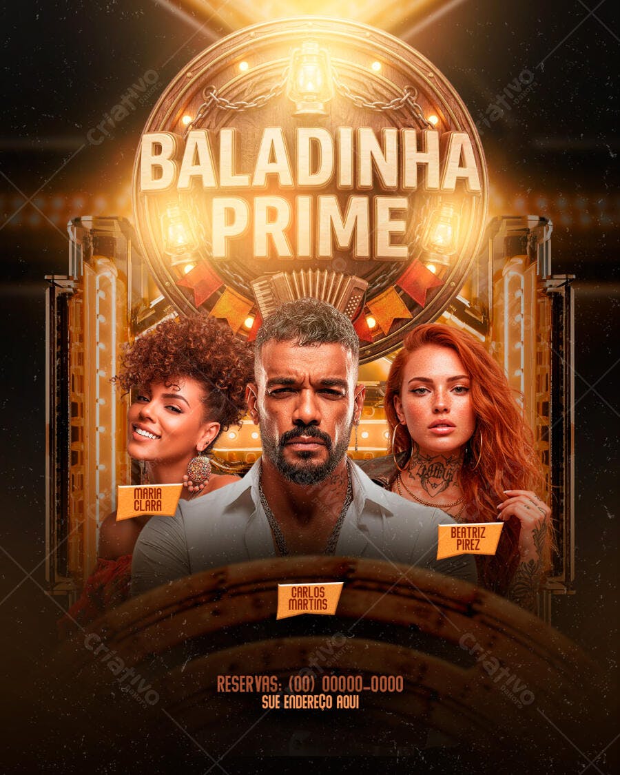 Flyer Baladinha Prime Evento Festa PSD Editável