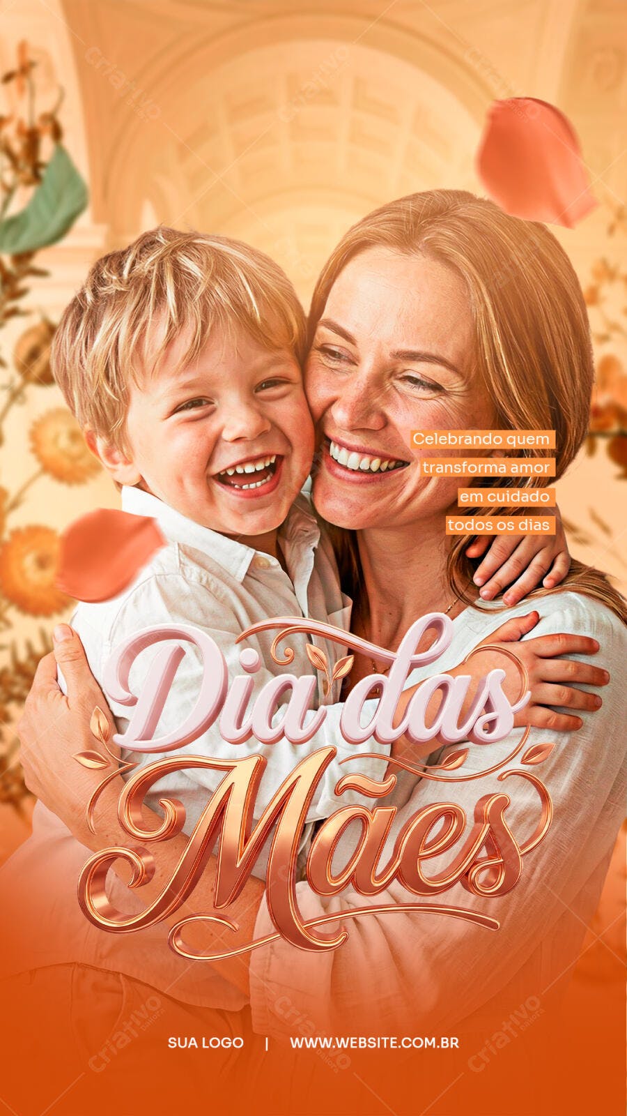 Story Instagram Dia das Mães Família Amor PSD Editável
