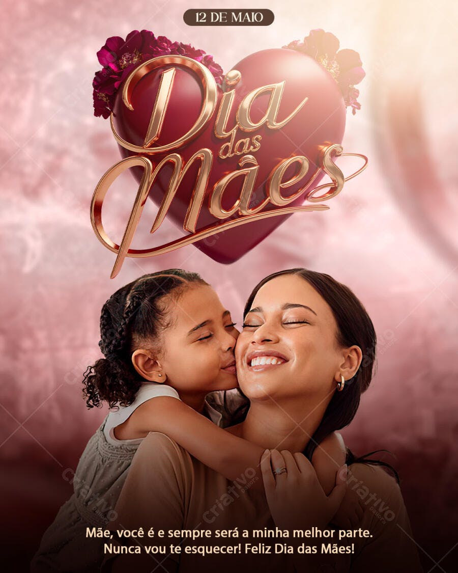 Social Media Dia das Mães 12 de Maio PSD Editável