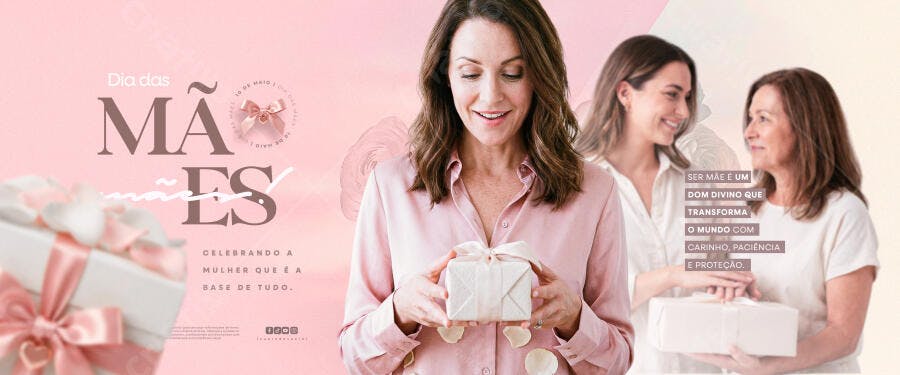 Banner Dia das Mães 10 de Maio Loja PSD Editável