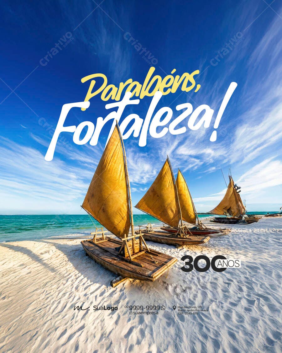 Banner 30 Anos Fortaleza PSD Editável