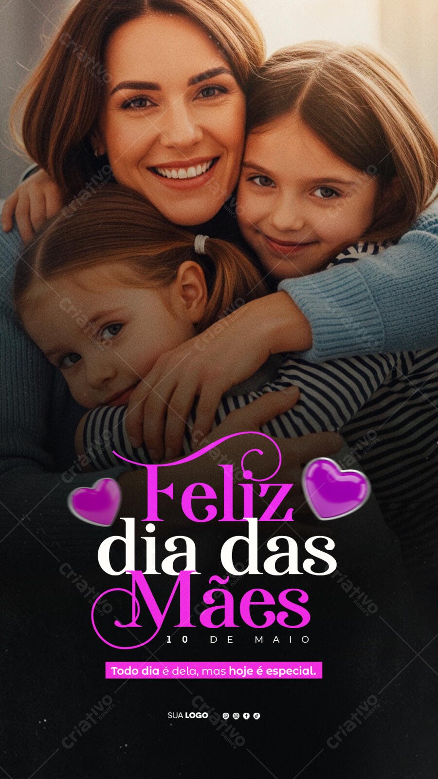 Story Dia das Mães 10 de Maio PSD Editável