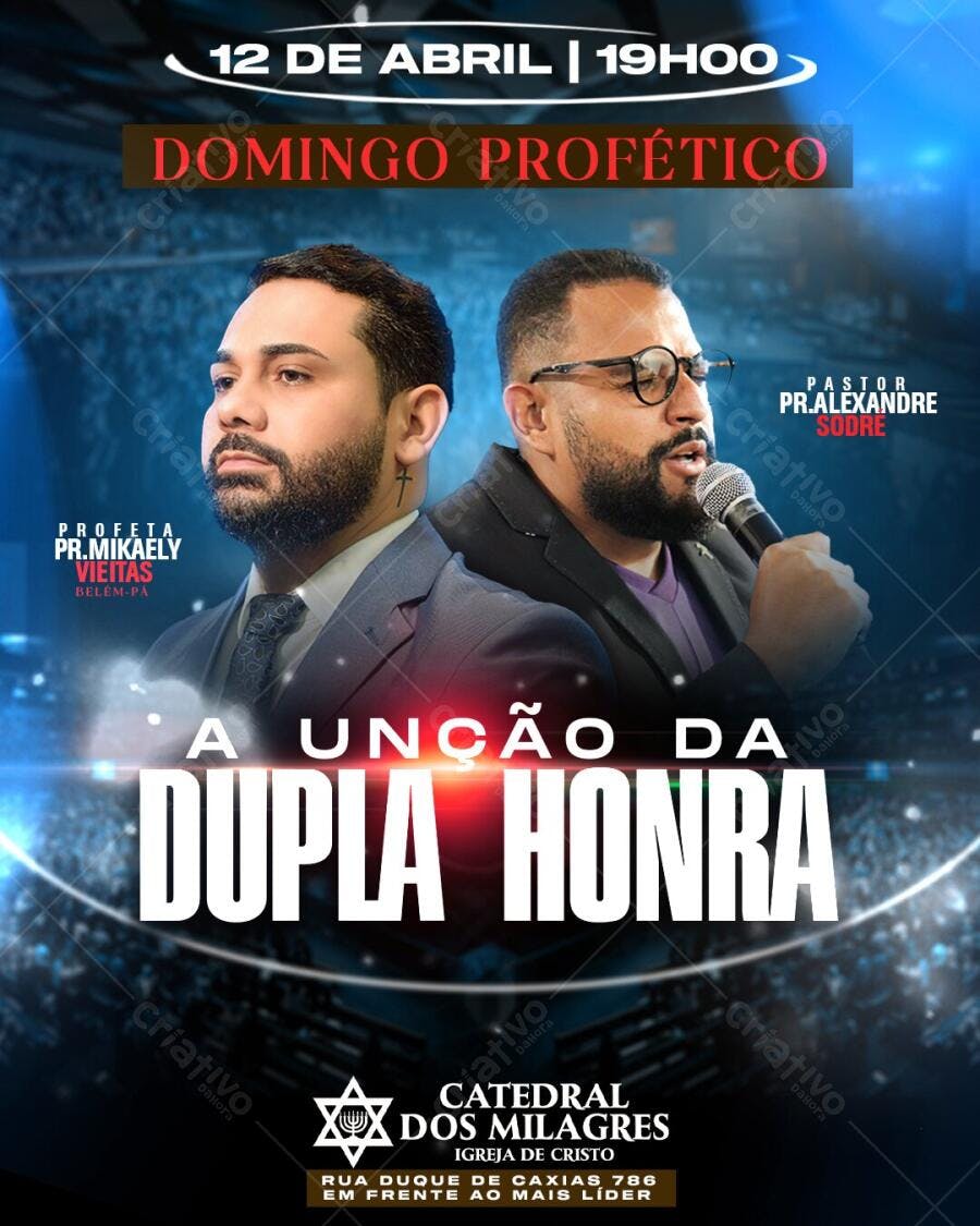 Flyer Evento Religioso Igreja Evangélica PSD Editável
