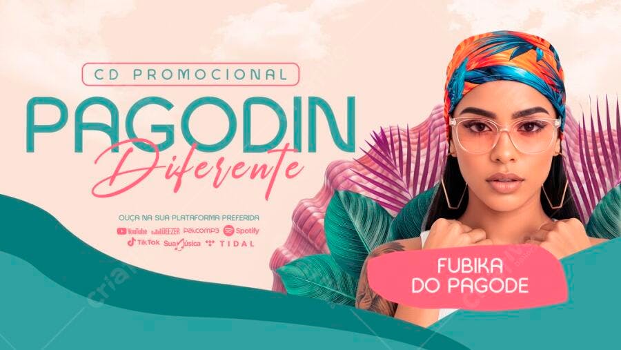 Capa CD Promocional Pagodin Diferente PSD Editável