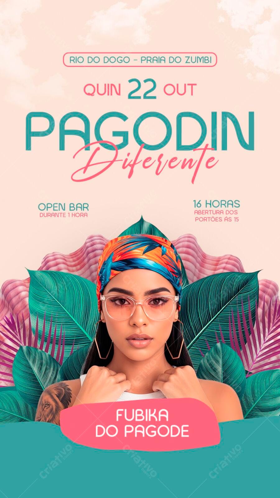 Story Instagram Pagodin Diferente Evento PSD Editável