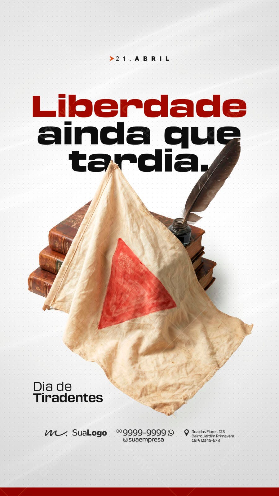 Story Dia de Tiradentes Histórico PSD Editável