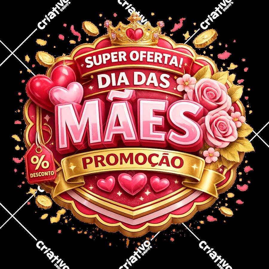 Selo Dia das Mães Super Oferta Promoção Editável