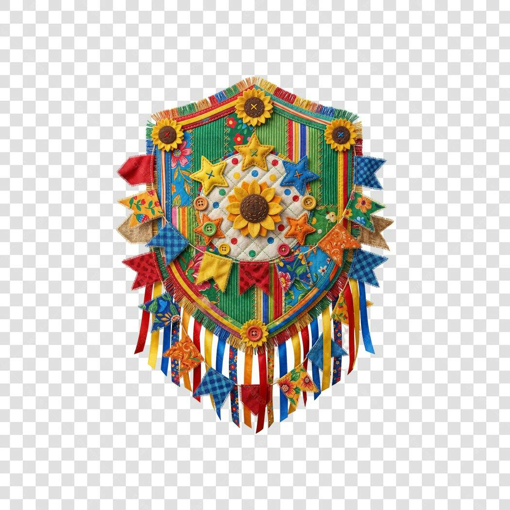Elemento Decorativo Festa Junina São João Junho PNG Fundo Transparente