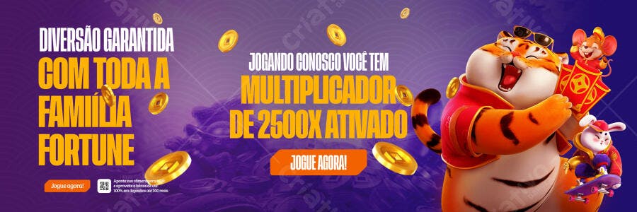 Banner Fortune Tiger Jogo Cassino Online PSD Editável