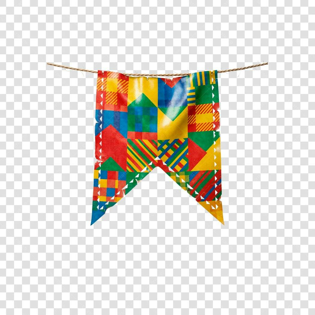 Bandeirinha Festa Junina São João Junho PNG Fundo Transparente