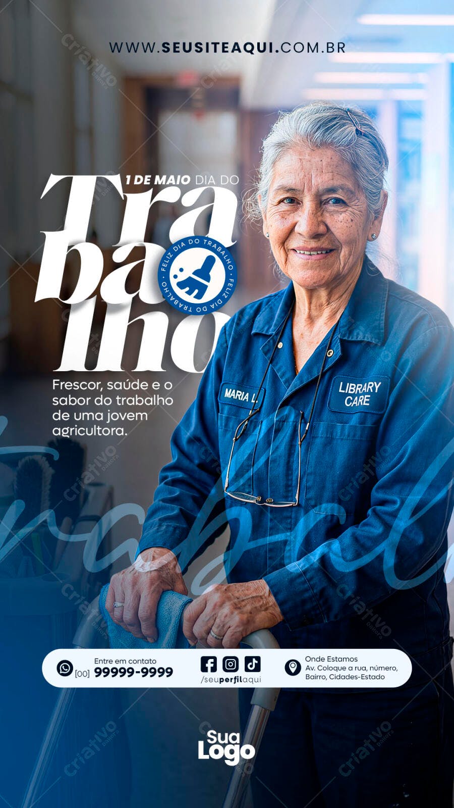 Story Dia do Trabalho 1 de Maio PSD Editável