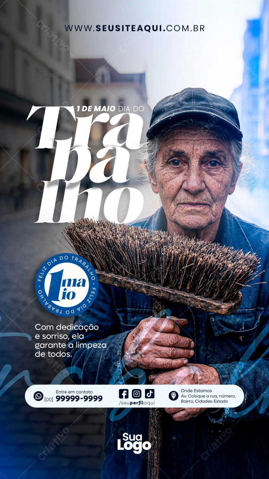 Story Dia do Trabalho 1 de Maio PSD Editável