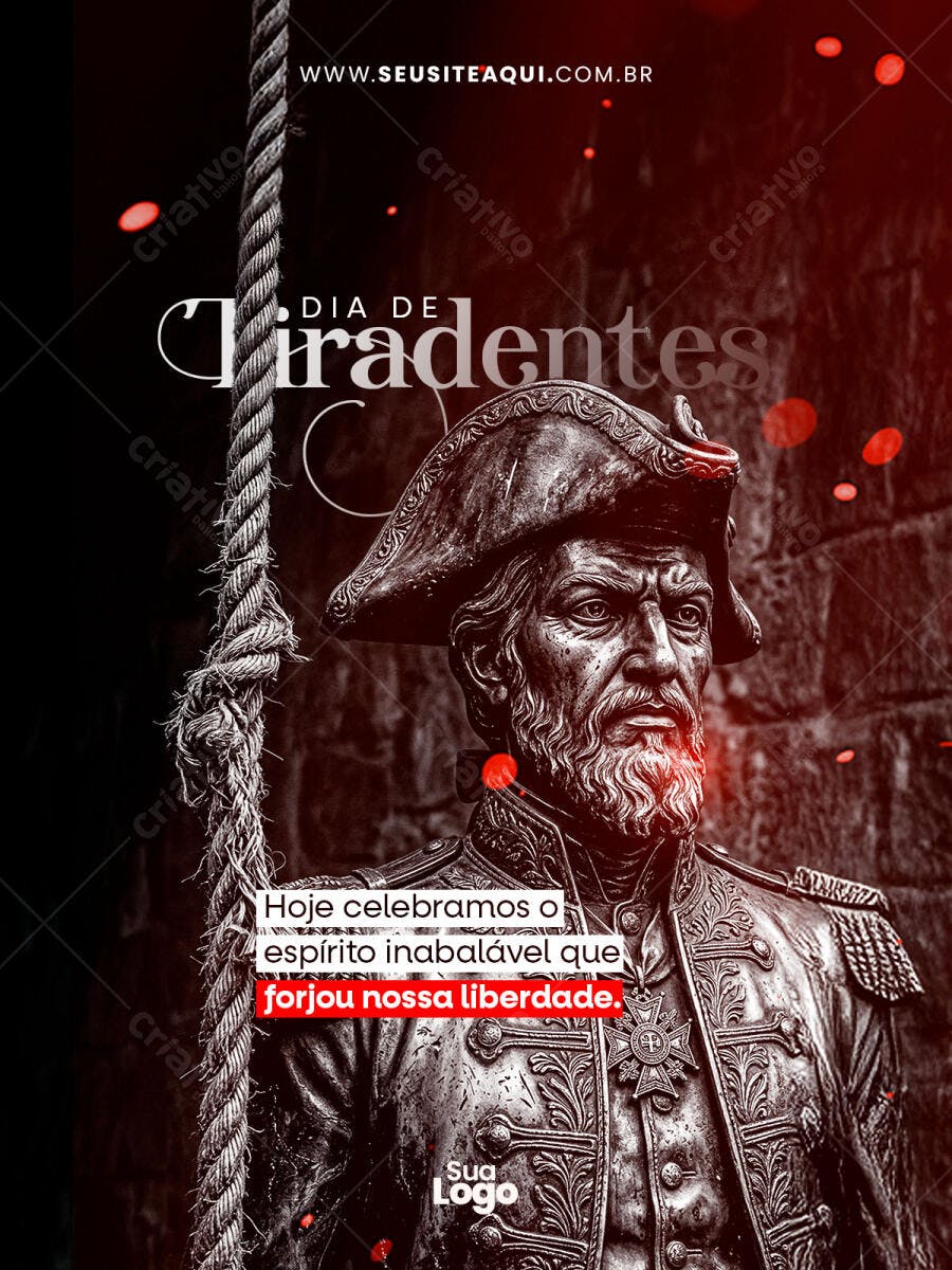 Post Instagram Dia de Tiradentes 21 de Abril PSD Editável