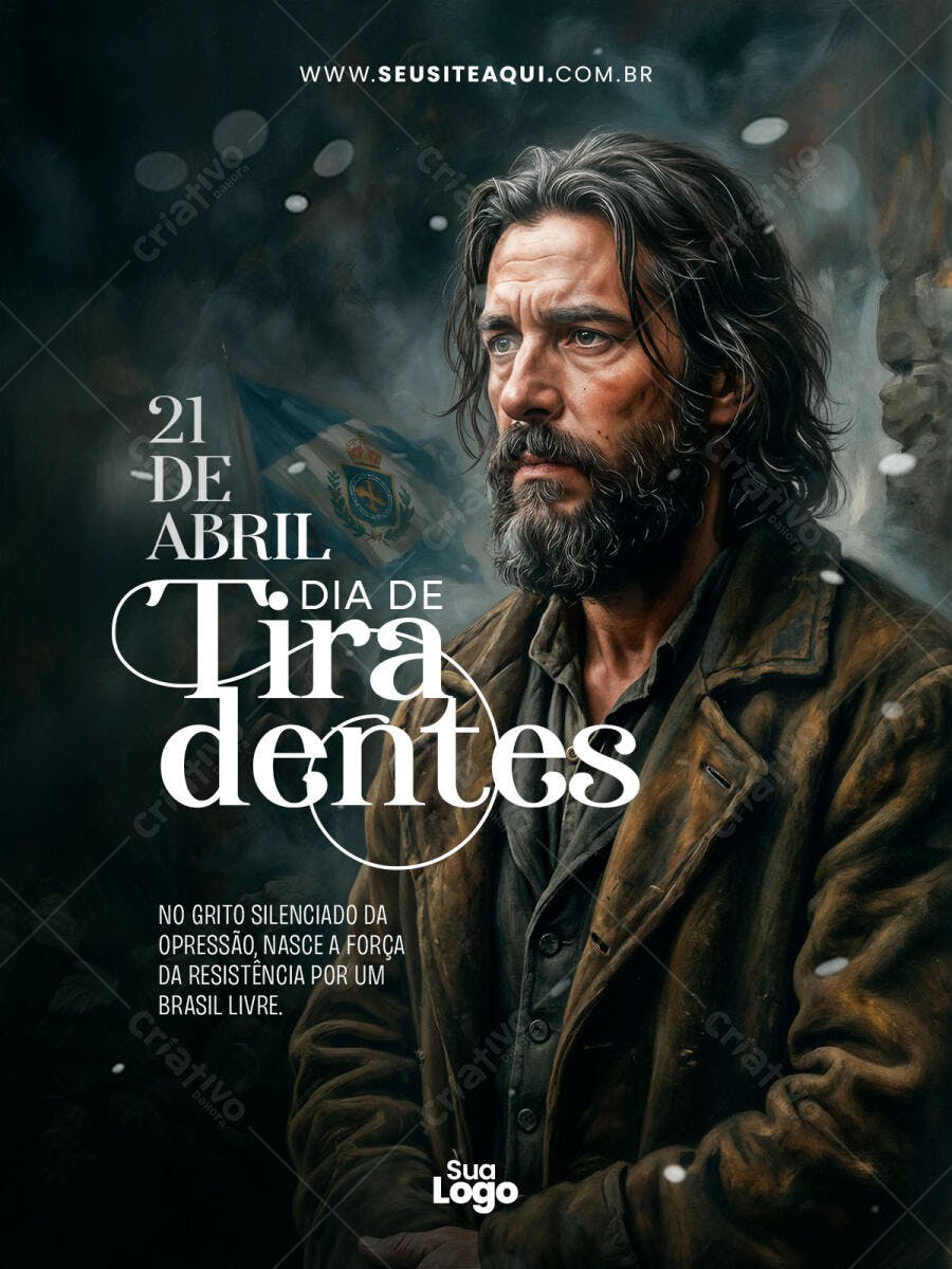 Post Instagram Dia de Tiradentes 21 de Abril PSD Editável