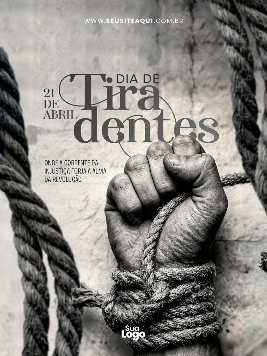 Post Instagram Dia de Tiradentes 21 de Abril PSD Editável