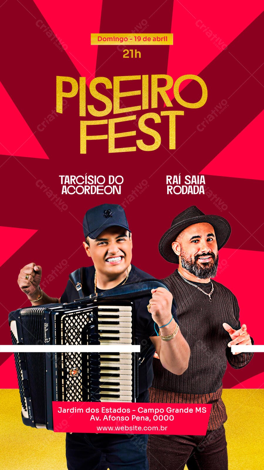 Story Piseiro Fest Show Musical PSD Editável
