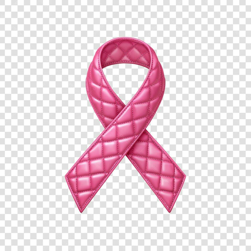 Elemento 3D Laço Outubro Rosa 31 Outubro PNG Fundo Transparente
