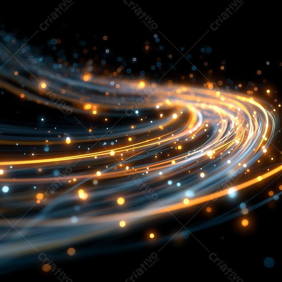Foto Abstrata Luzes Neon Brilhantes Fundo Escuro Tecnologia