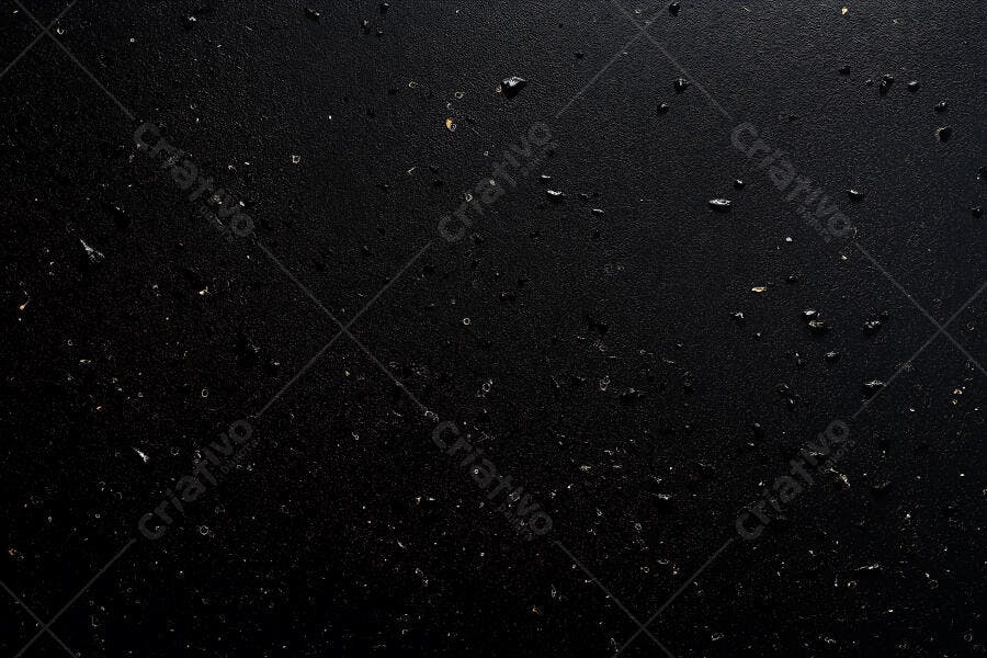 Foto Gotas de Água Superfície Preta Textura Abstrata Escura