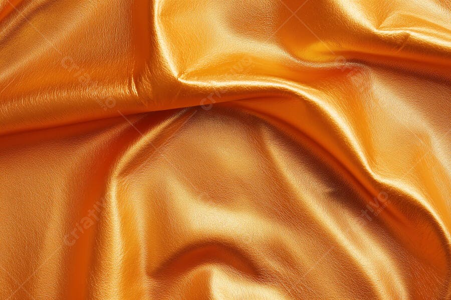 Foto Tecido Cetim Dourado Textura Abstrata Brilhante