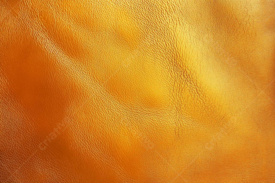 Foto Textura Couro Amarelo Dourado Detalhe Close-up