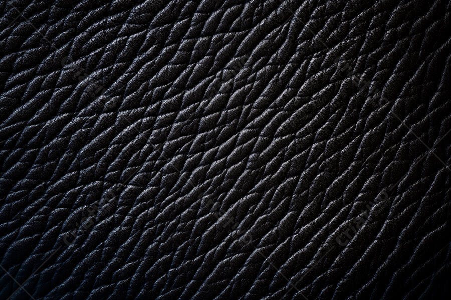 Foto Textura Couro Preto Detalhe Close-up Fundo Escuro