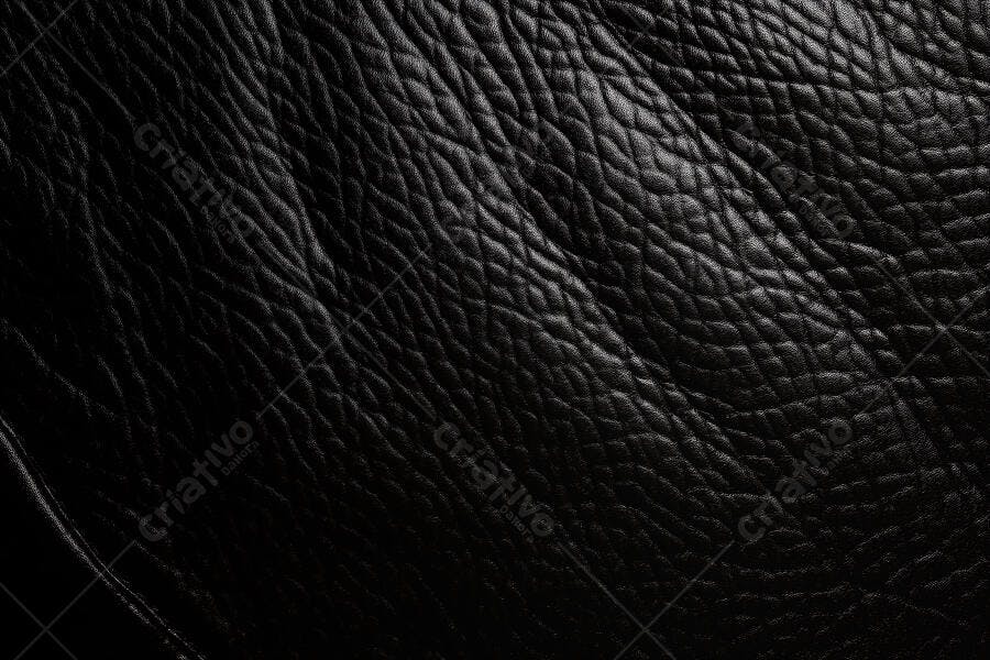 Foto Textura Couro Preto Detalhe Superfície Rugosa Escuro