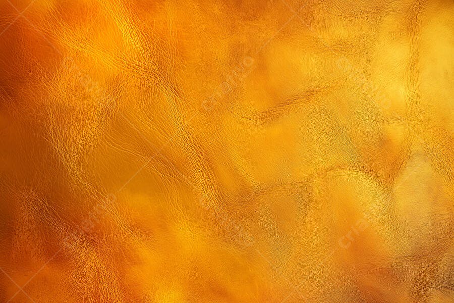 Foto Textura Dourada Abstrata Brilho Metálico Fundo Amarelo Laranja