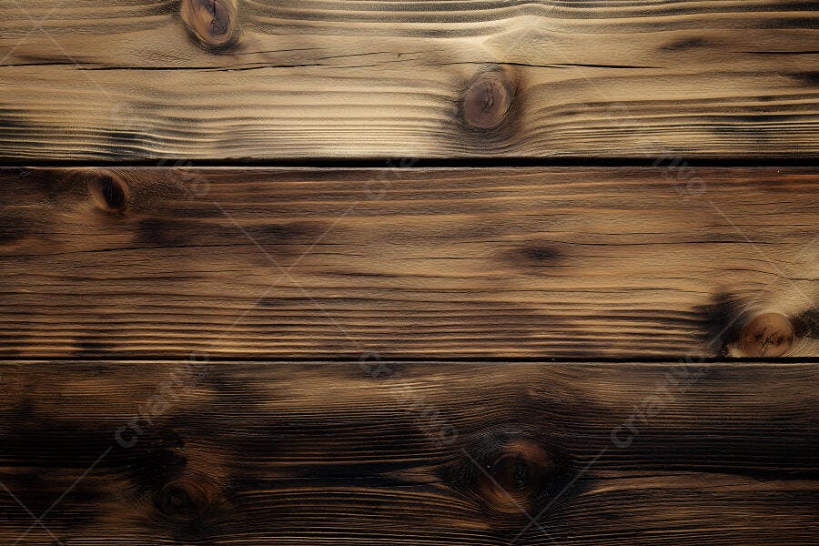 Foto Textura Madeira Rústica Queimada Fundo Escuro Horizontal