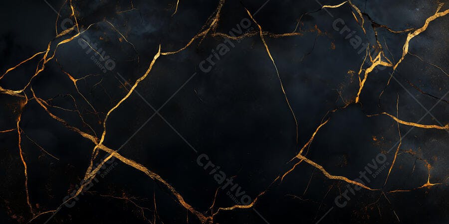 Foto Textura Mármore Preto Dourado Luxuoso Fundo Abstrato