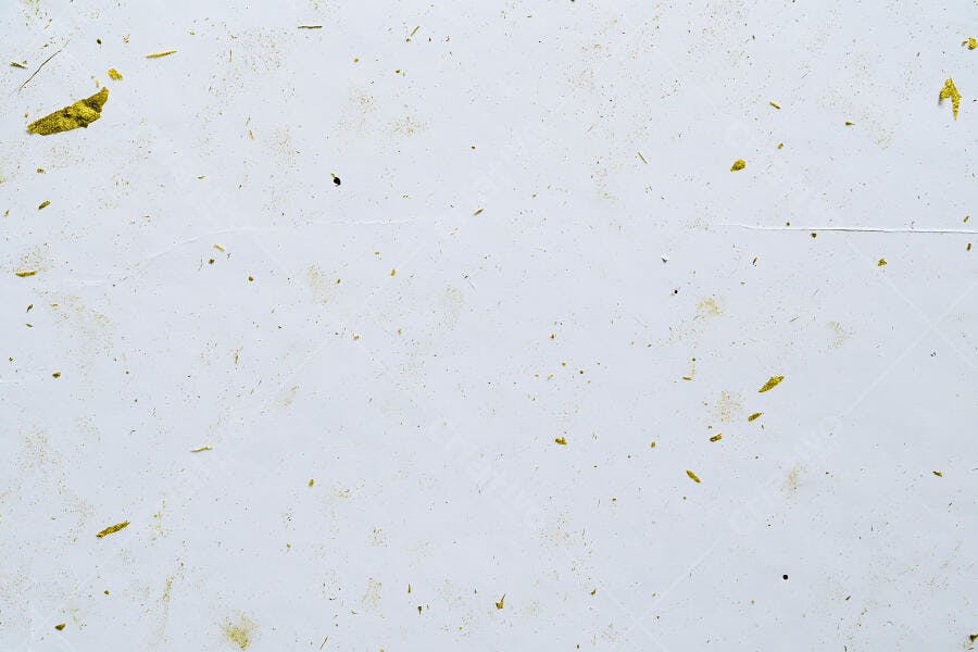 Foto Textura Papel Reciclado Branco com Fibras Amarelas