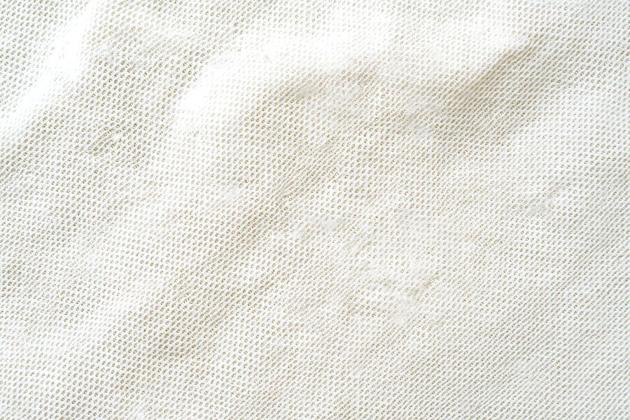 Foto Textura Tecido Branco Algodão Amassado Fundo