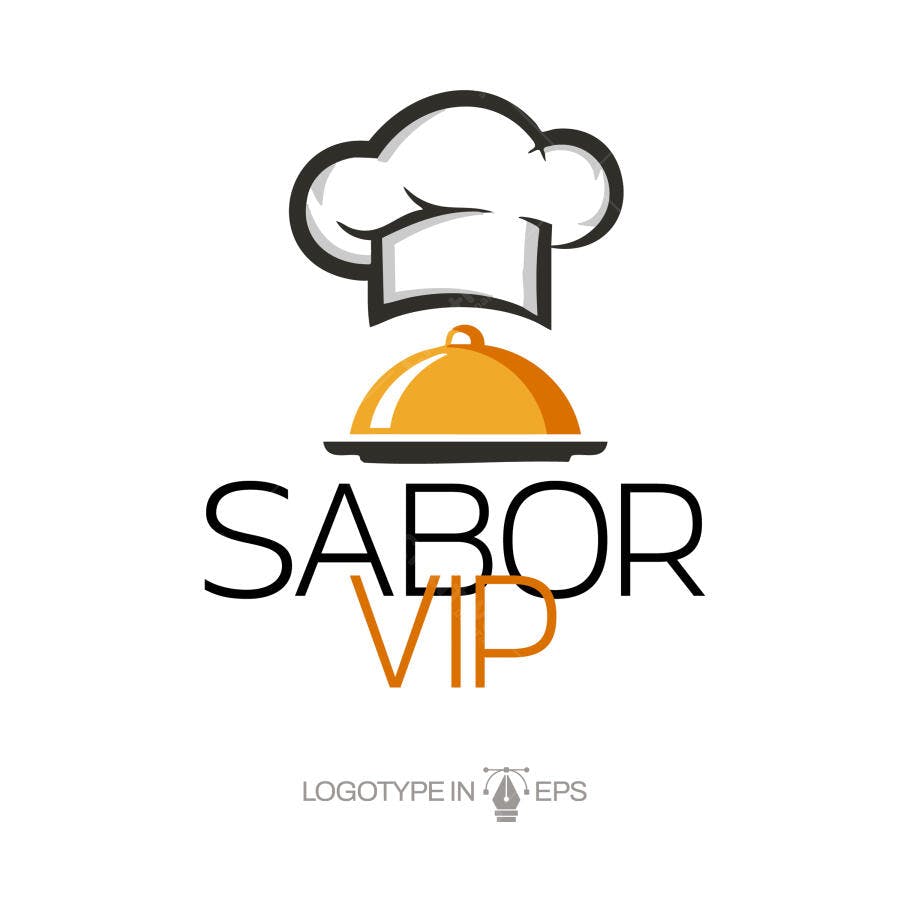 Logotipo Vetorial Chef Cozinheiro Restaurante Sabor VIP