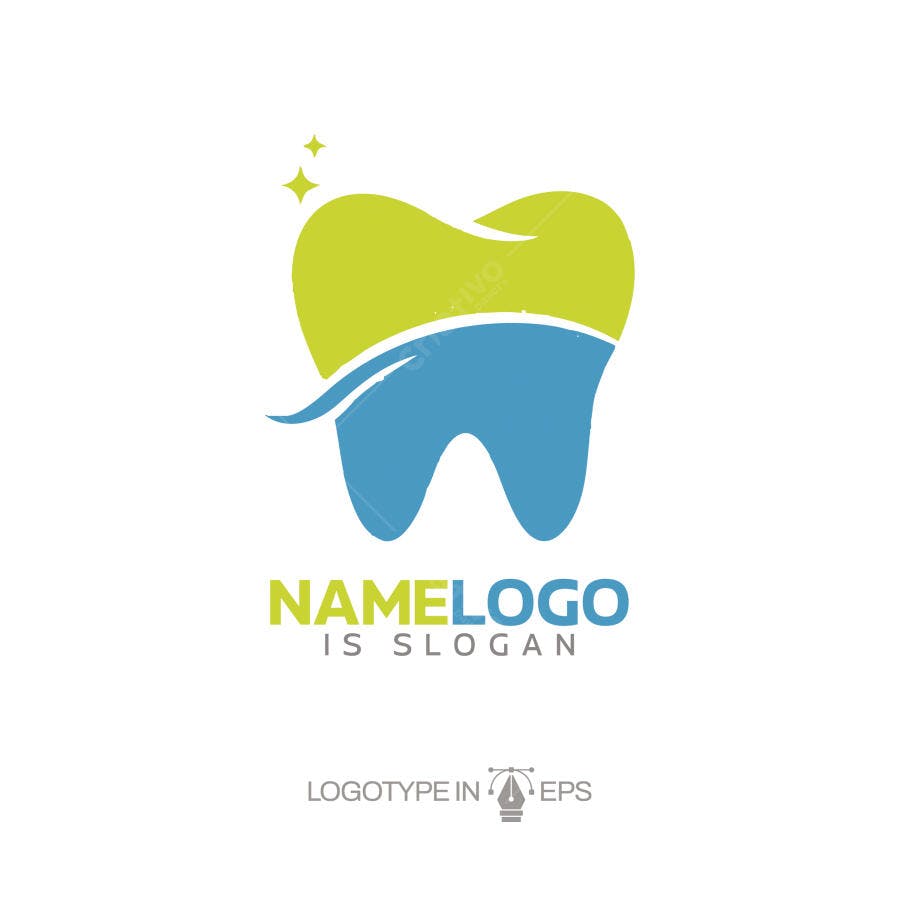 Logotipo Vetorial Dente Odontologia Limpeza Dental
