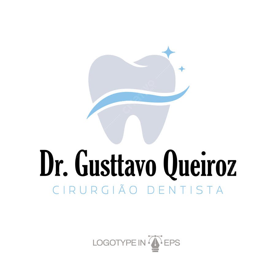 Logotipo Vetorial Dente Odontologia Minimalista
