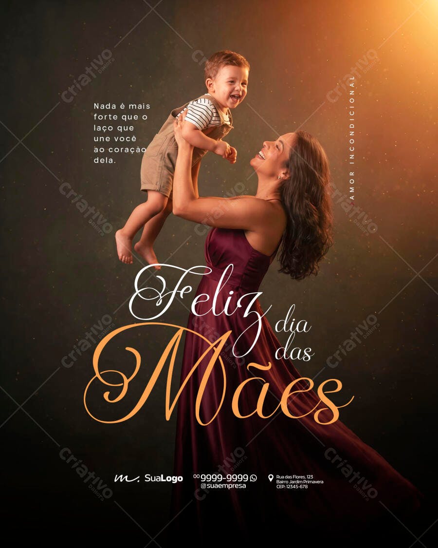 Post Instagram Dia das Mães PSD Editável