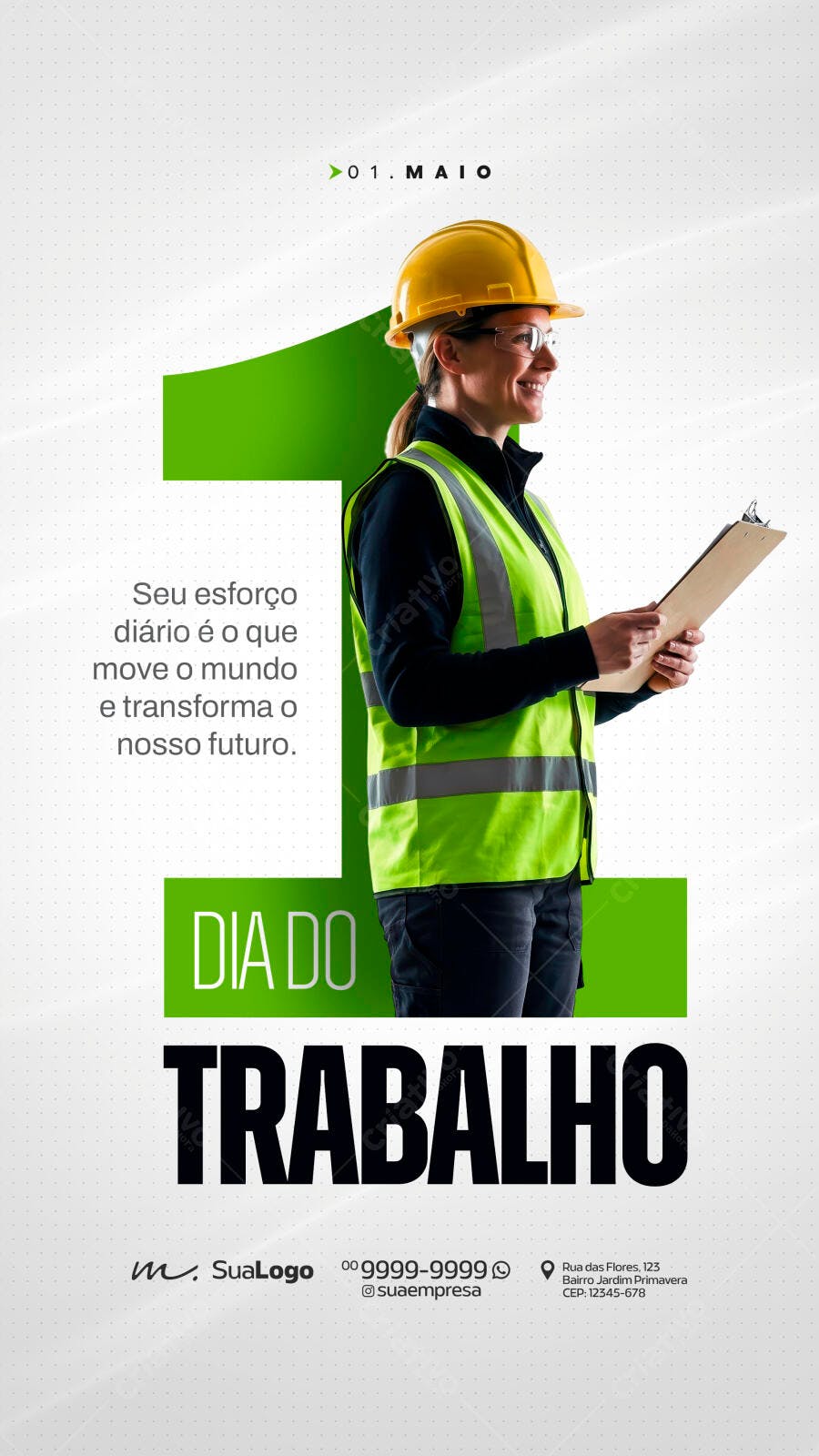 Story Dia do Trabalho 01 de Maio PSD Editável