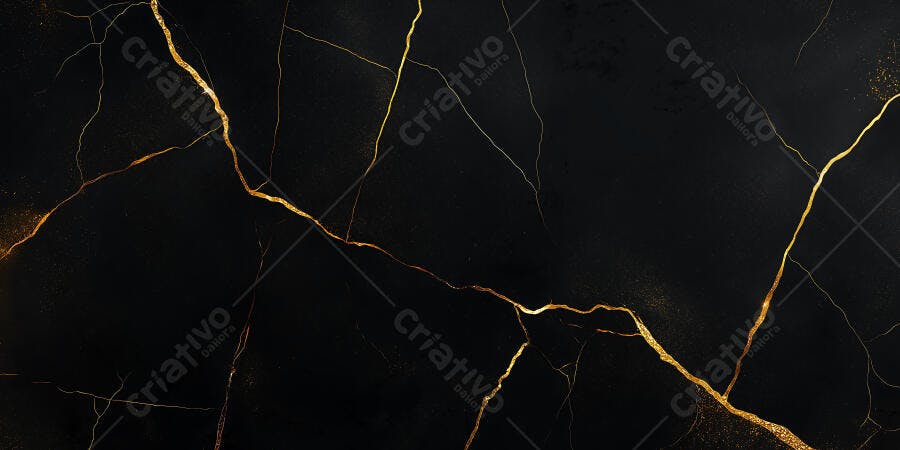 Textura Mármore Preto Dourado Luxo Fundo Abstrato
