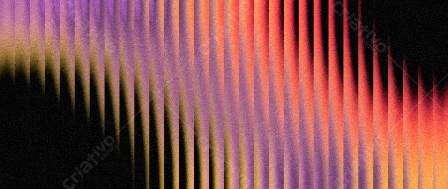 Foto Abstrata Linhas Verticais Gradiente Roxo Laranja Preto