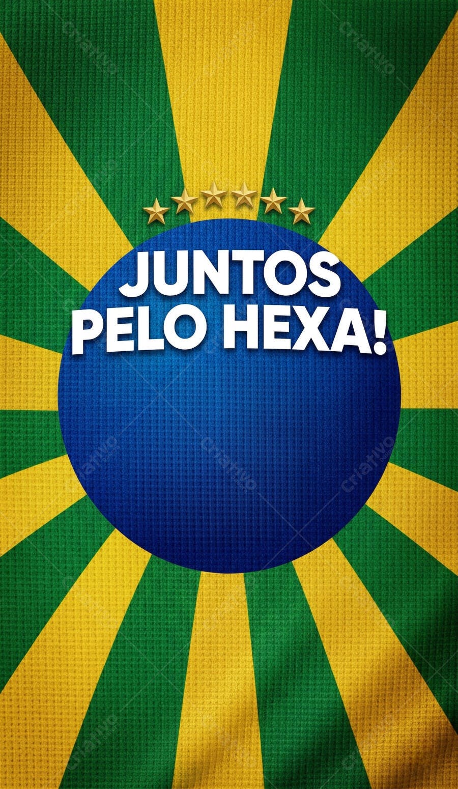 Foto Fundo Bandeira Brasil Juntos Pelo Hexa Copa Mundo