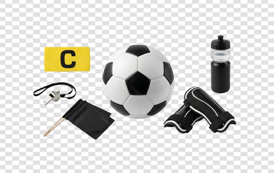 Foto Recortada Bola Futebol Acessórios Esportivos PNG Fundo Transparente