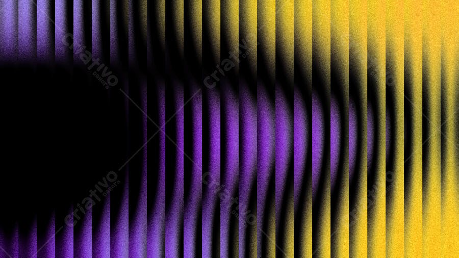Fundo Abstrato Gradiente Roxo e Amarelo com Ondas Verticais