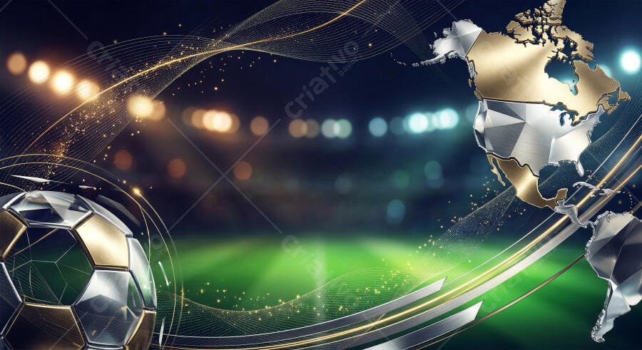 Fundo Futebol Campo Estádio Bola Mapa América Dourado