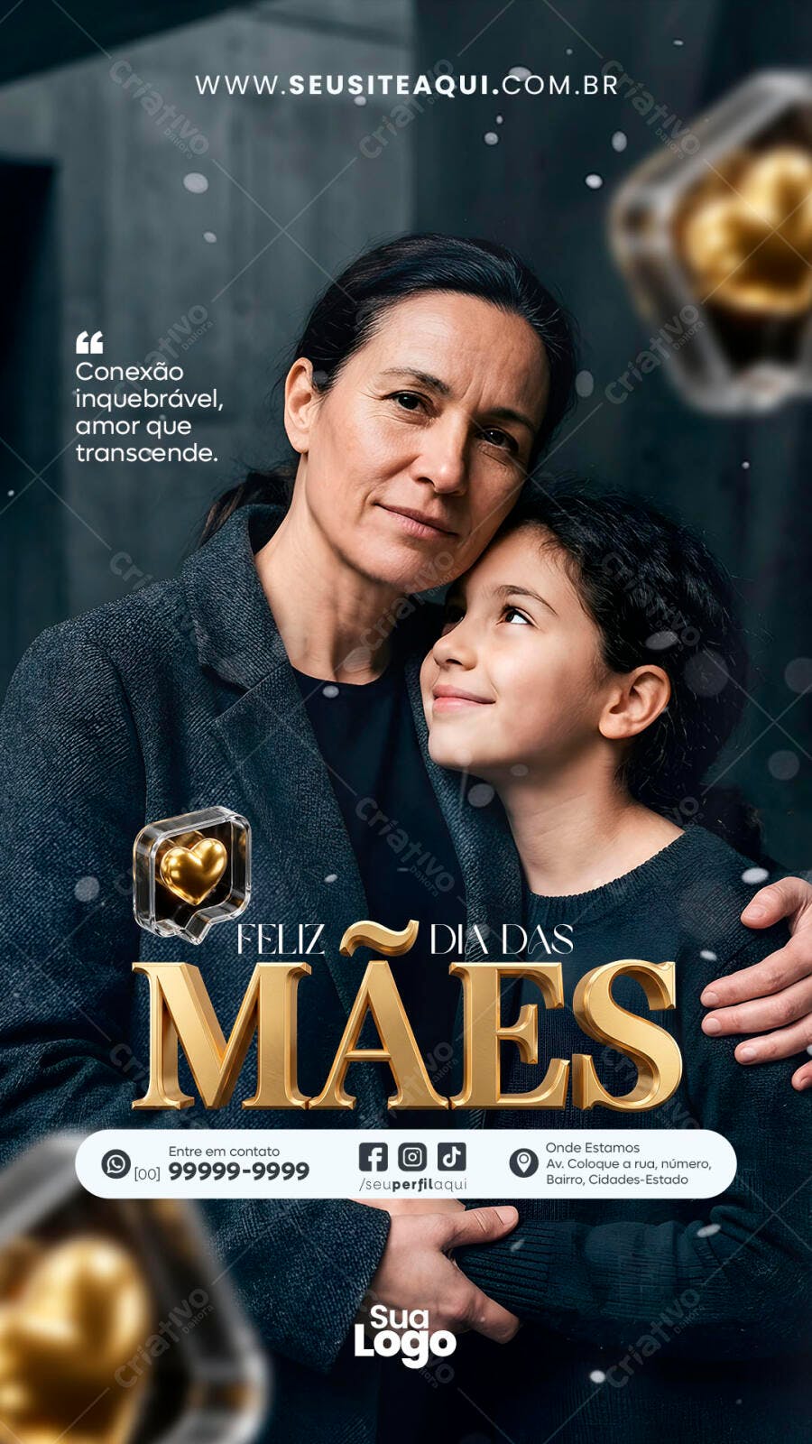 Story Dia das Mães Amor Família PSD Editável
