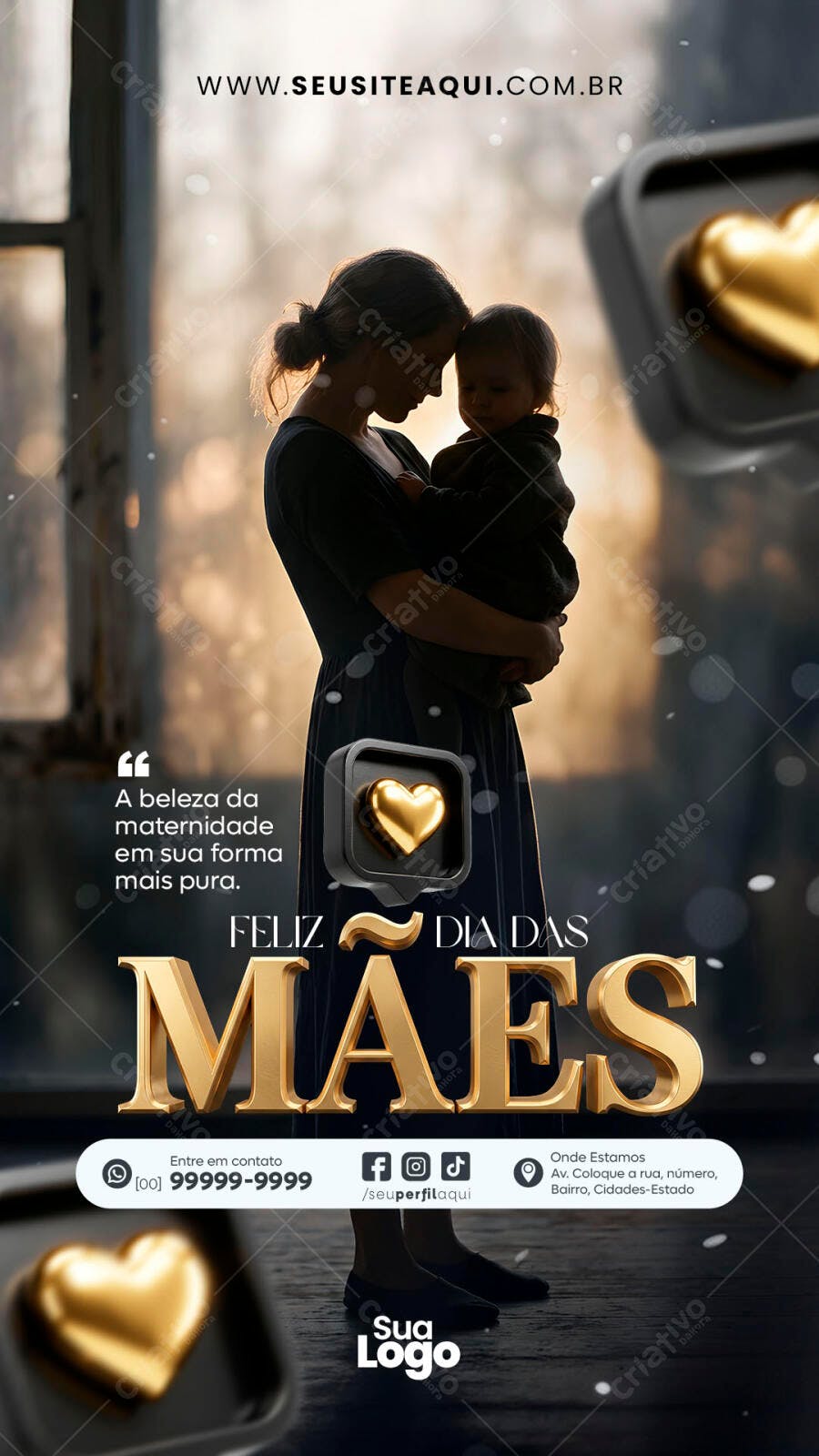 Story Dia das Mães Família Amor PSD Editável