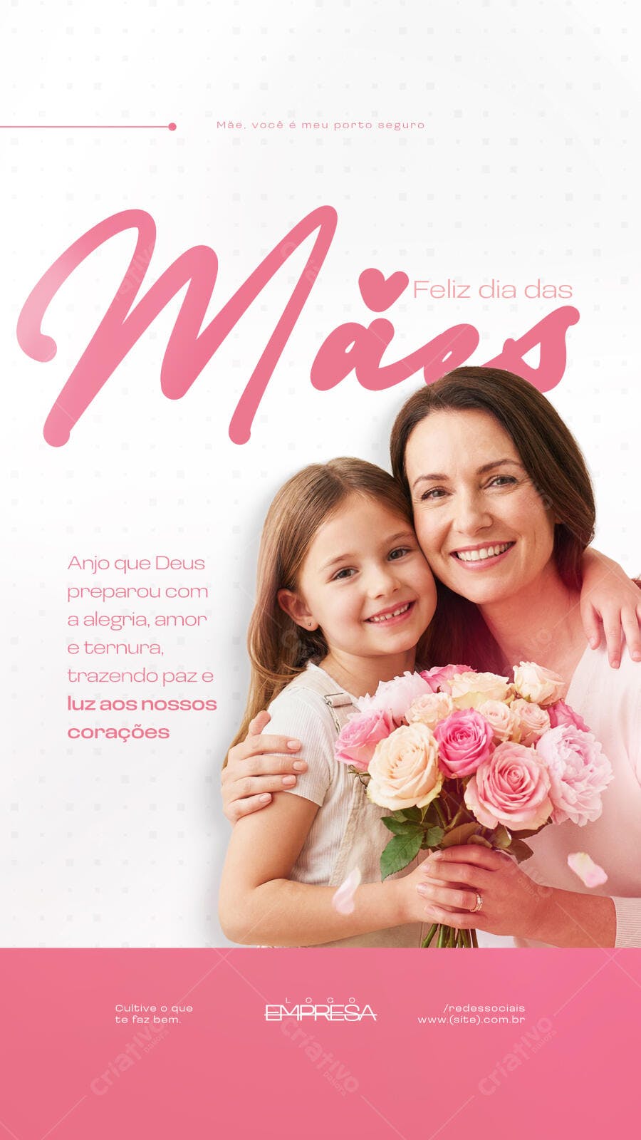 Story Dia das Mães Floral Delicado PSD Editável