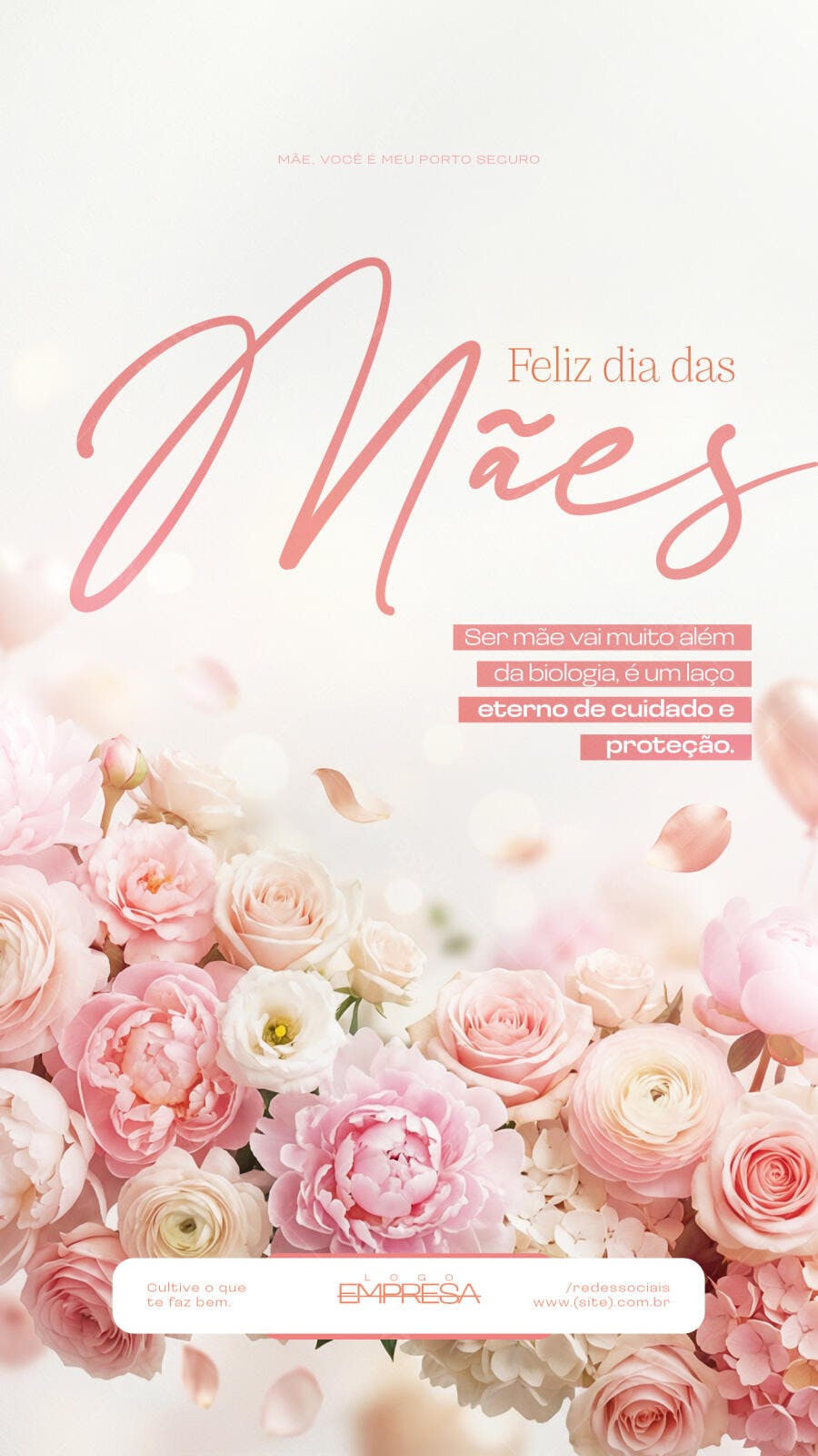 Story Dia das Mães Floral Delicado PSD Editável